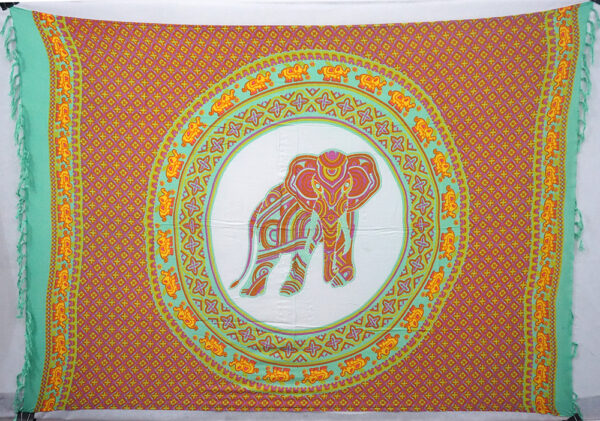 Orange Elephant sarong