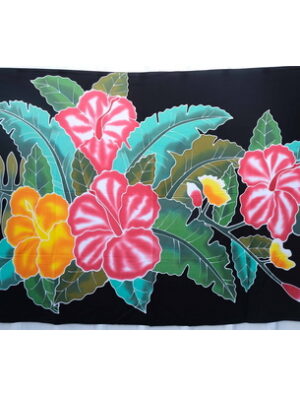 Black Big flower sarong for sale cheap