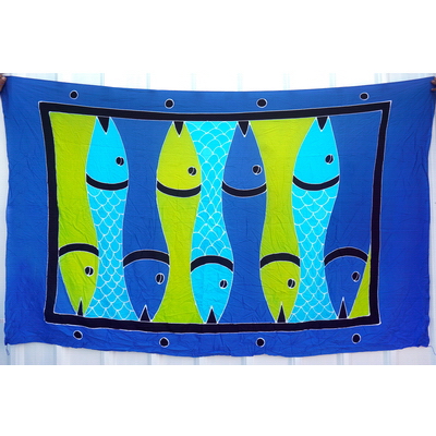 Best Blue fish Sarong Wrap For Sale